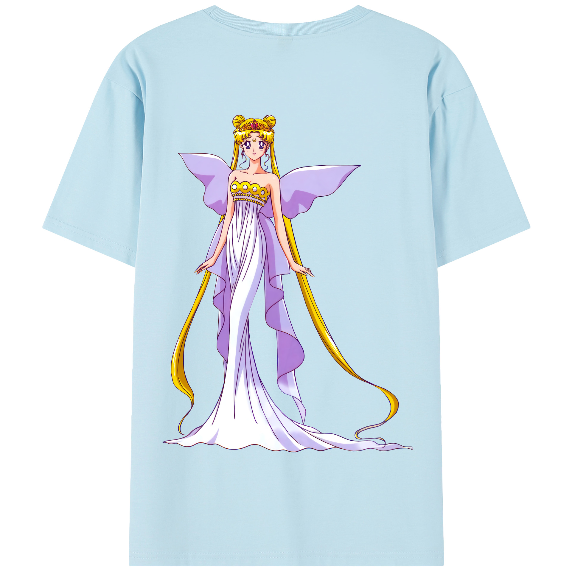 （画像用） 美少女戦士セーラームーン 愛野 美奈子 あいの みなこ Sailor Moon Aino Minako 綿100％半袖Tシャツ（背面プリント）